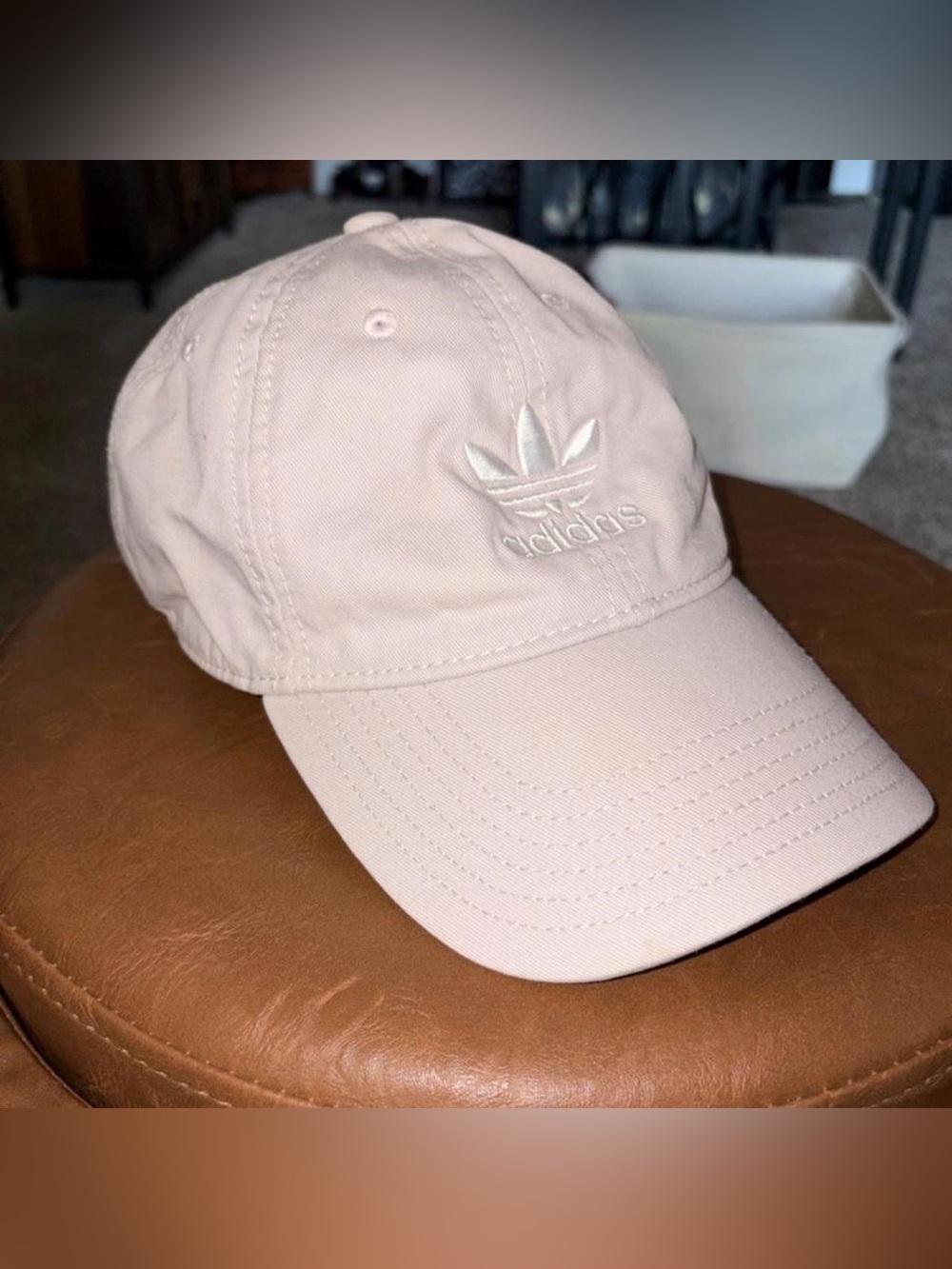 Unisex adidas Trefoil Baseball Cap in Light Pink